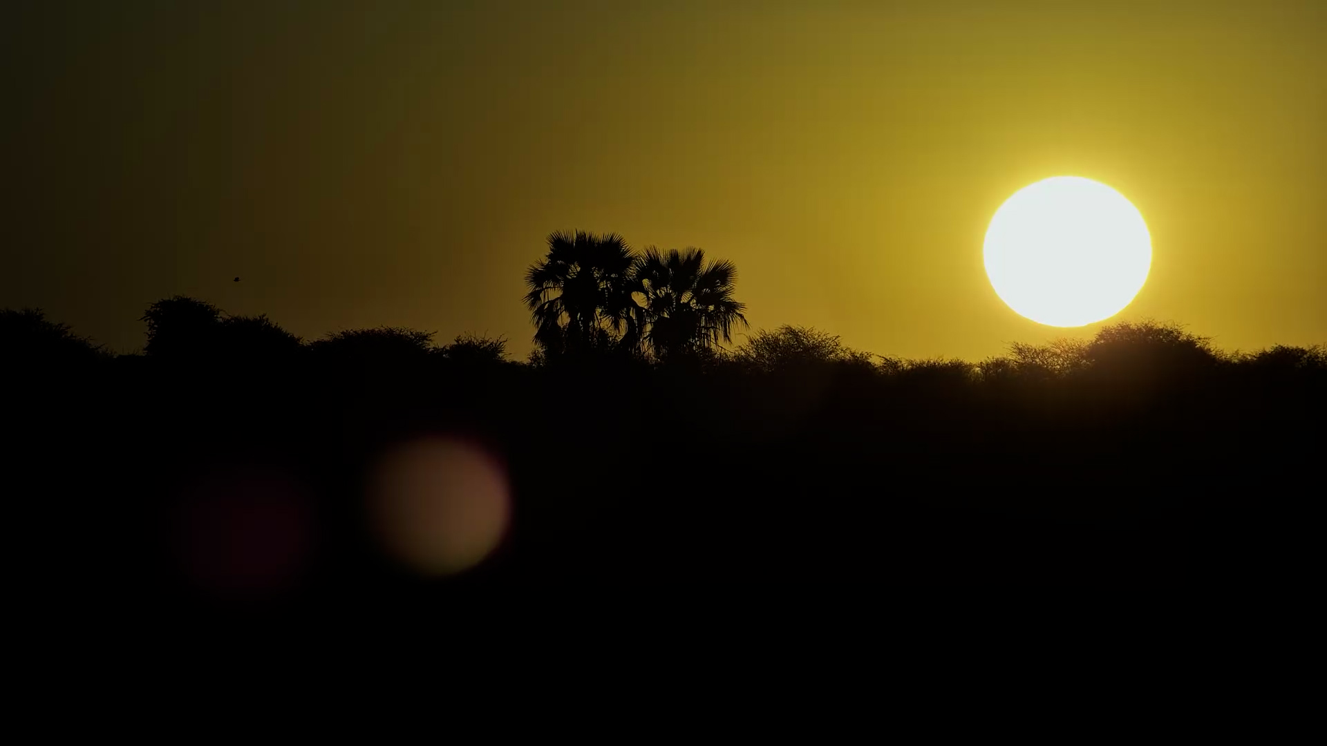 Gorgeous Sunset Over Moela, Botswana