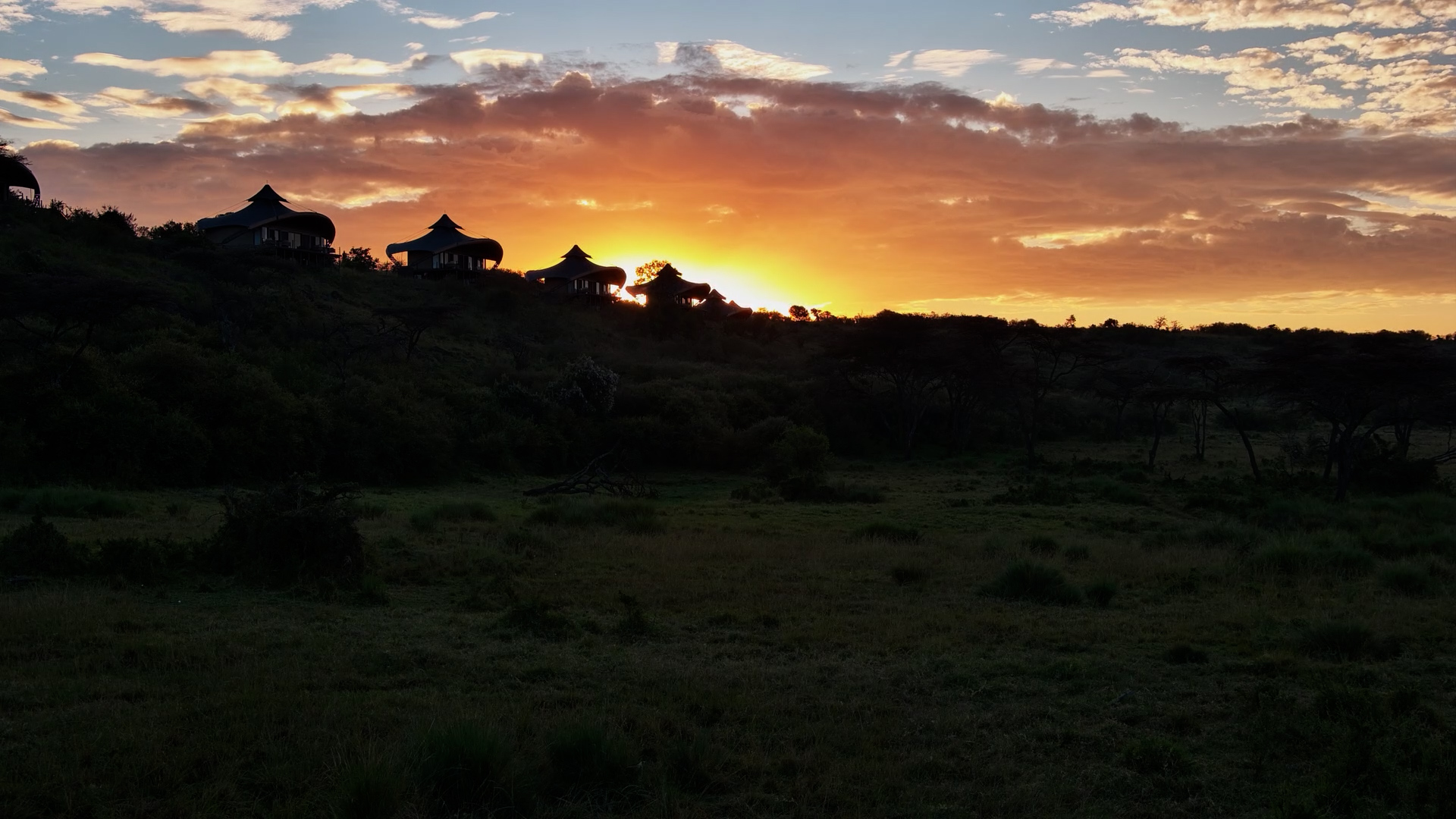 Sunrise Over Mahali Mzuri Lodge