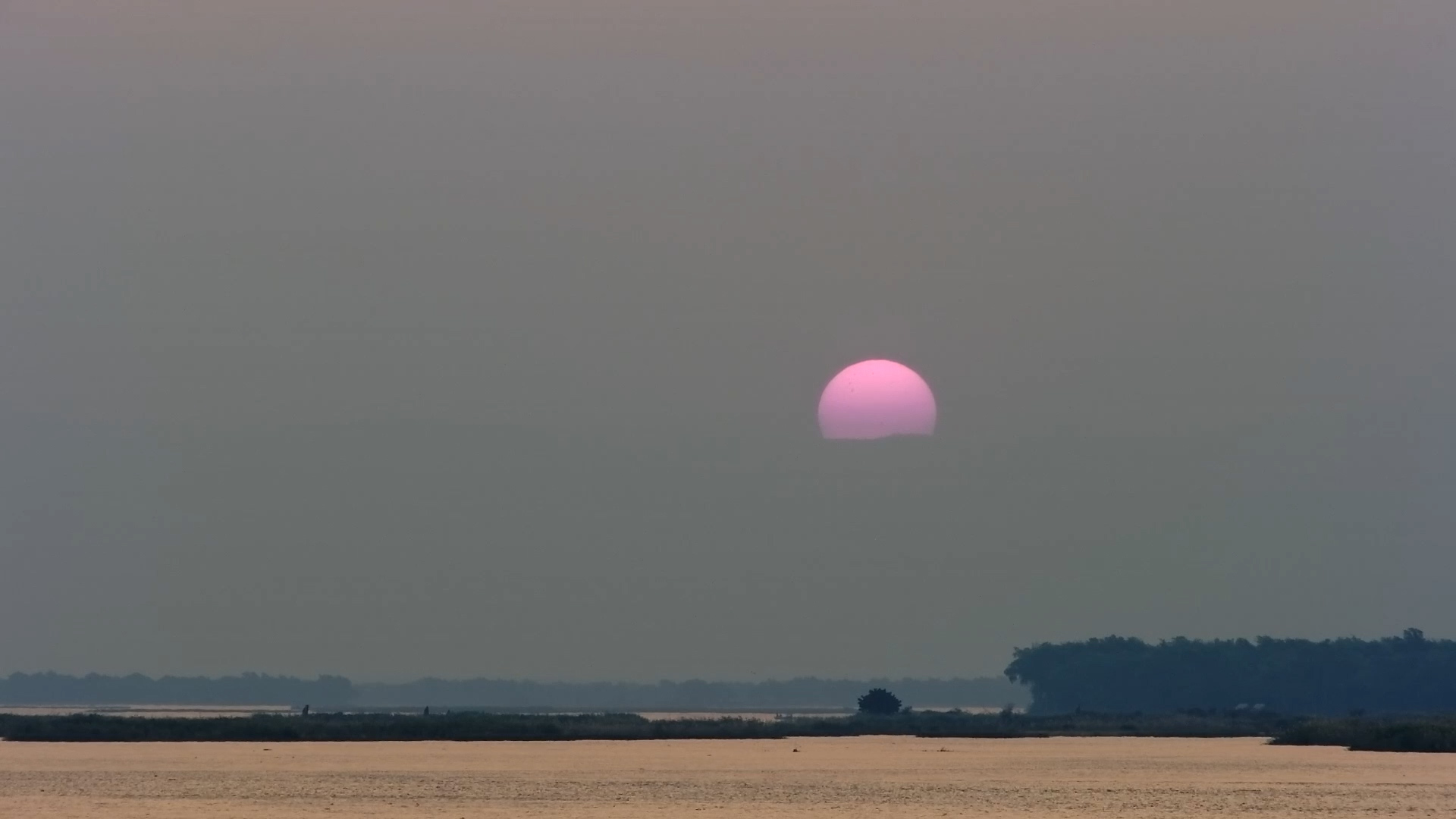 Sunset Over the Zambezi River