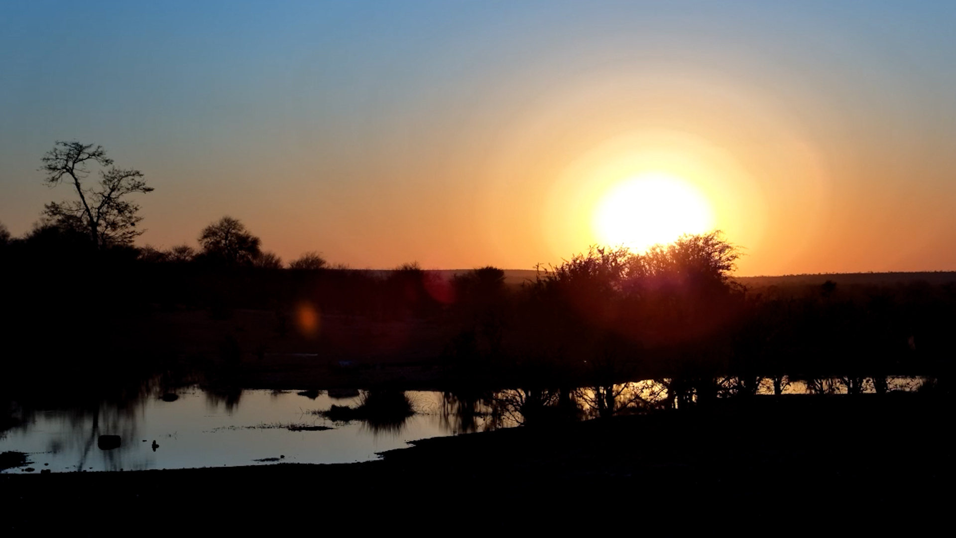 Golden Sunset at Victoria Falls Safari Lodge