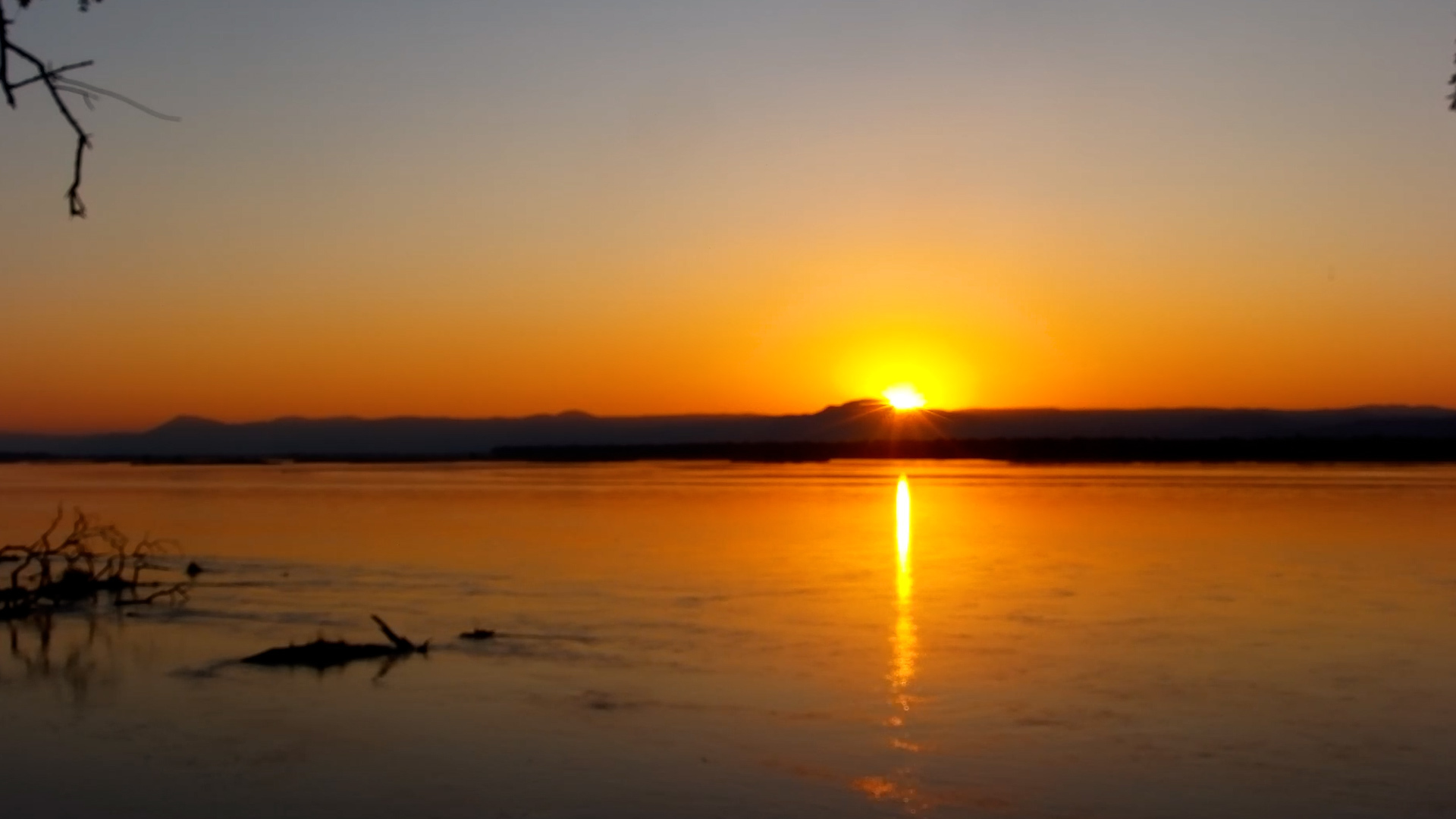 River Turned Gold as the Sun Slipped Away