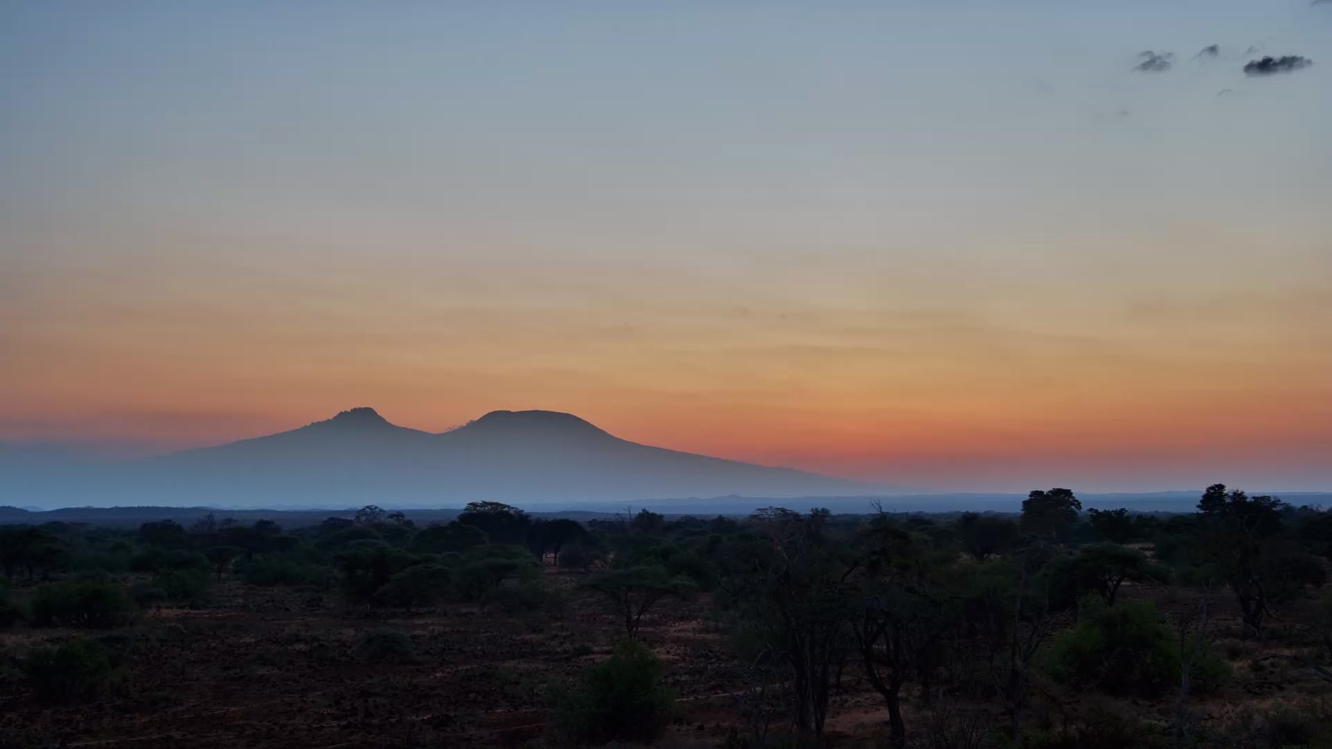Orange Skies Over Finch Hattons as Day Fades