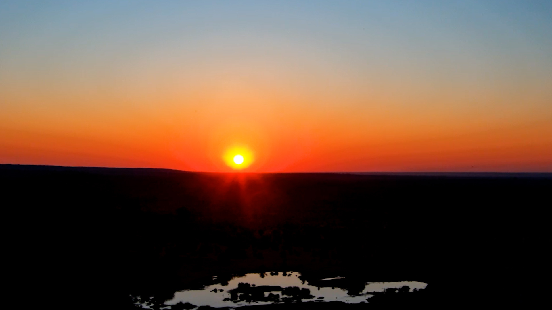 The Sun Said Goodnight to Vic Falls