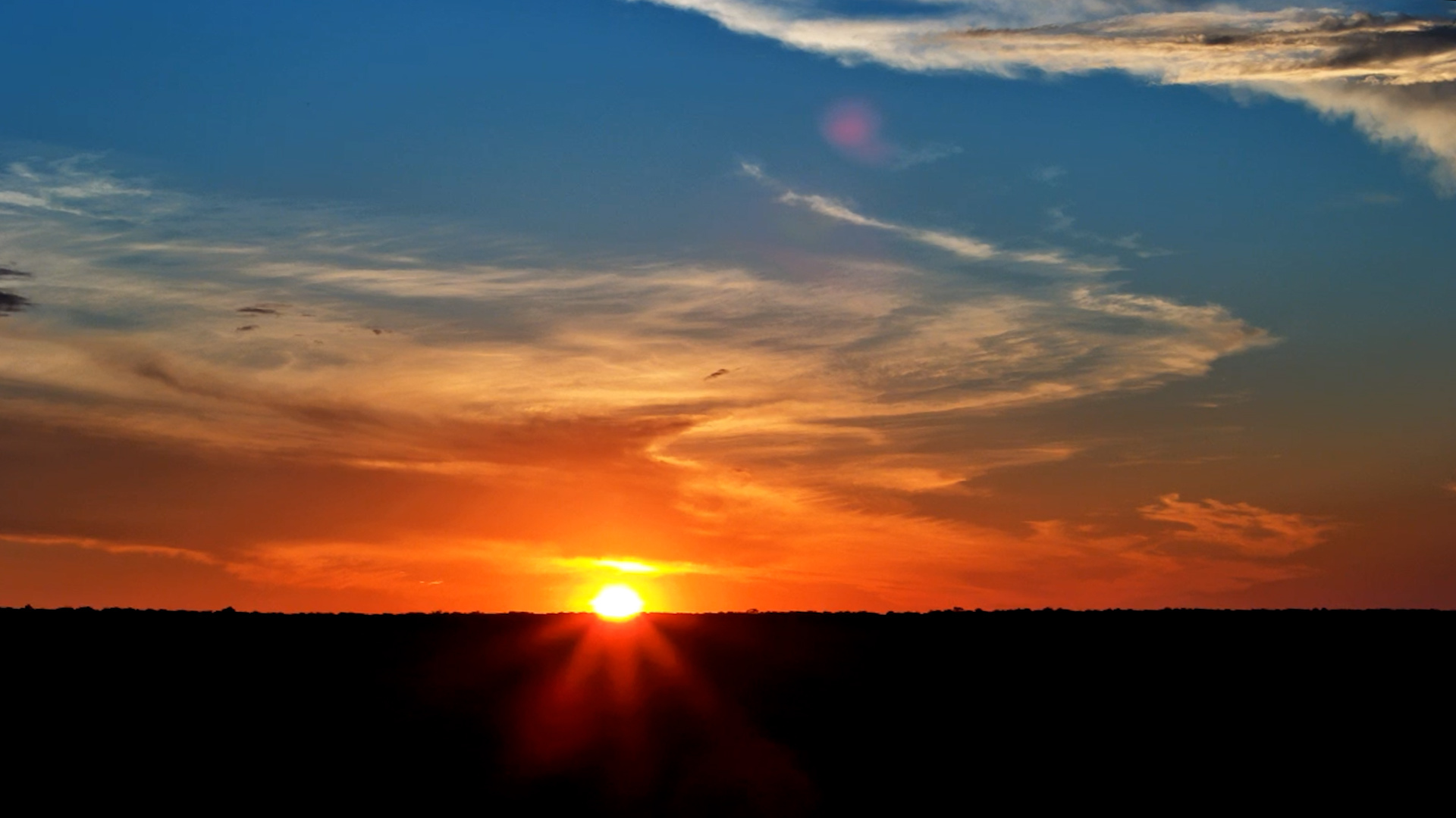 Sunset Over Victoria Falls Safari Lodge