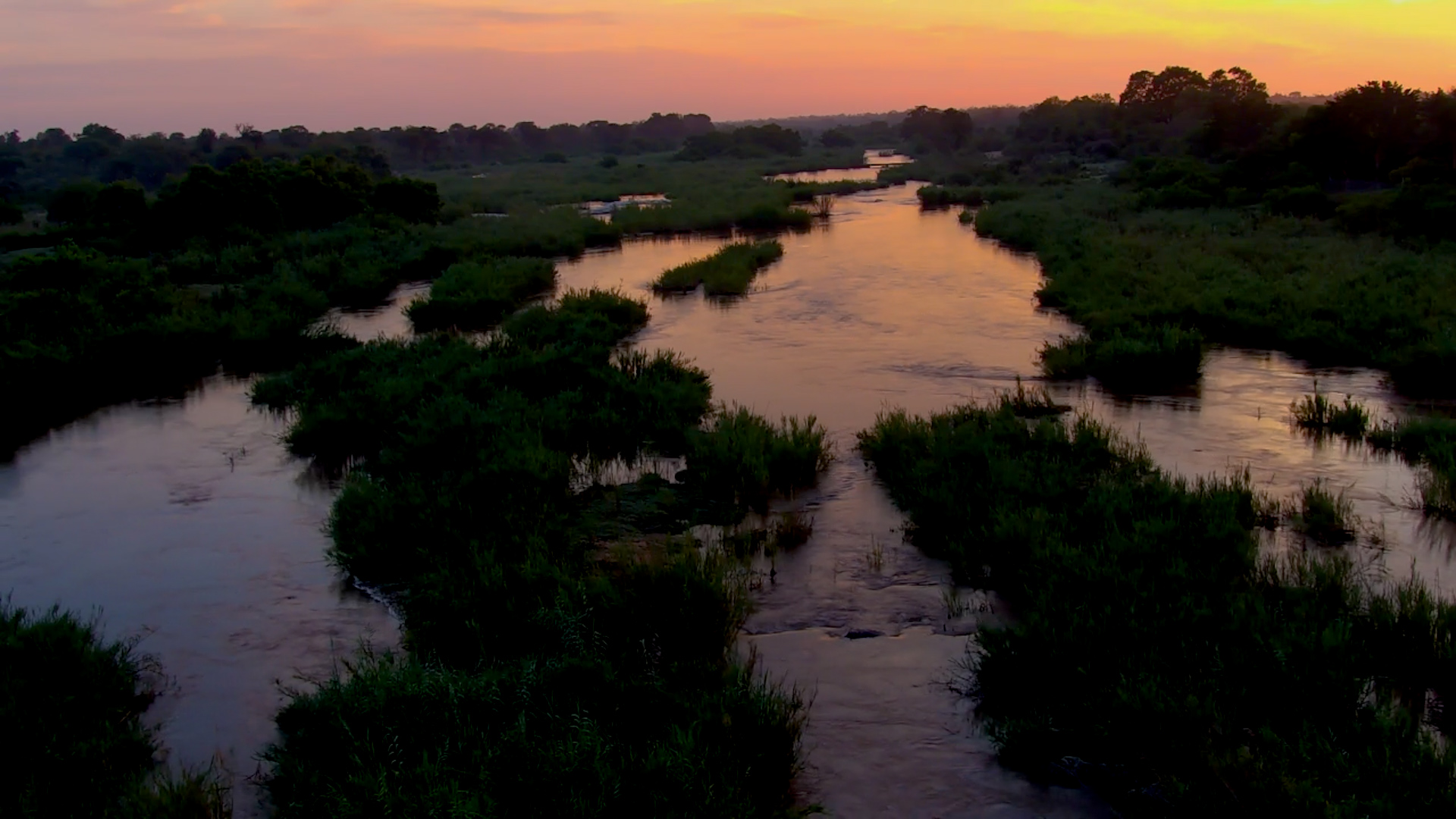 Spectacular Sunrise Over Kruger Shalati’s Waters