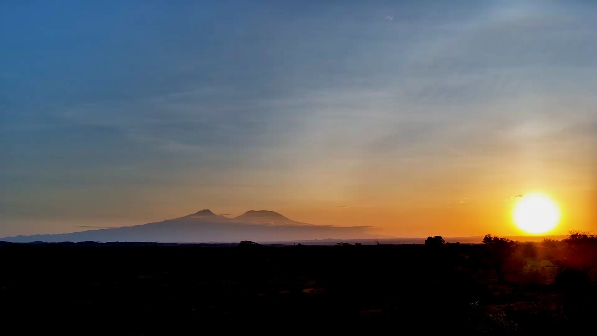 Golden Hour Puts on a Show Over Tsavo