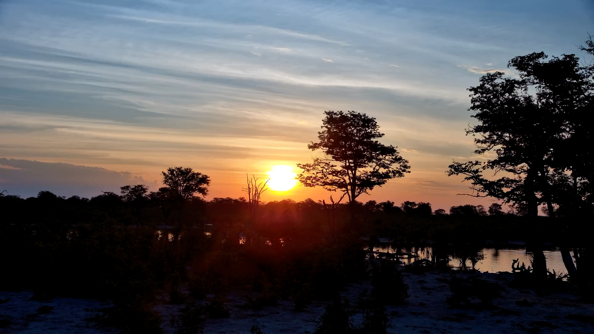 Golden Light Falls Across Elephant Pan