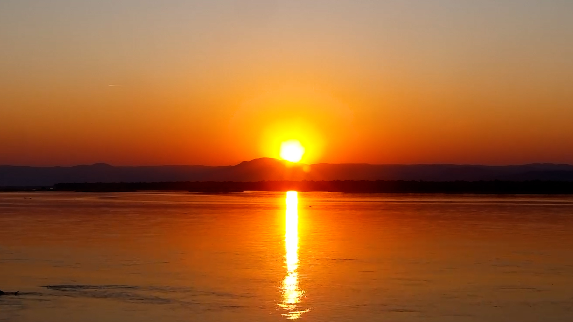 Golden Hour Settles Over the Zambezi River